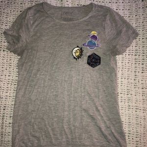 Planet Patch High Low Shirt